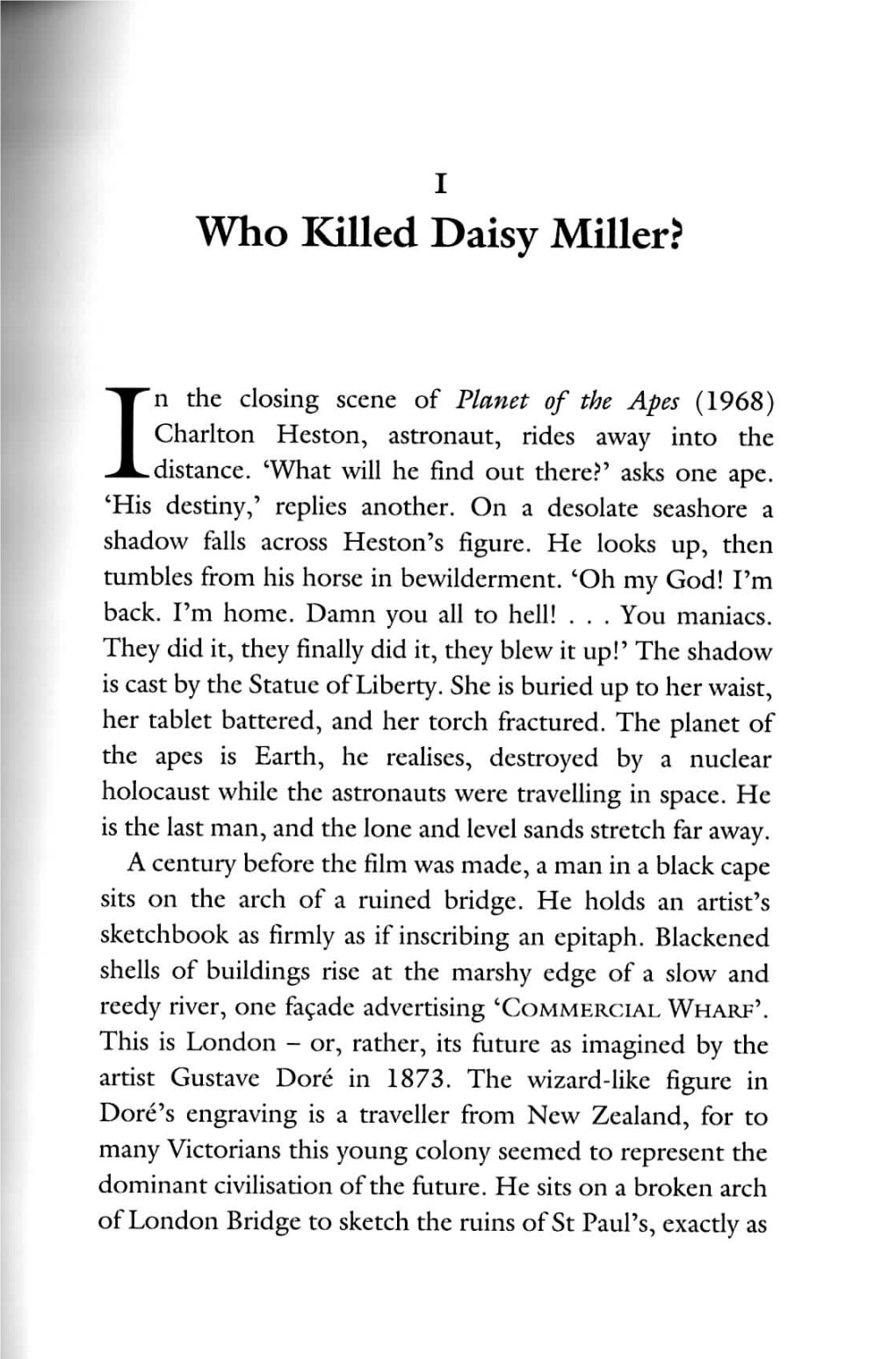 Who Killed Daisy Miller?