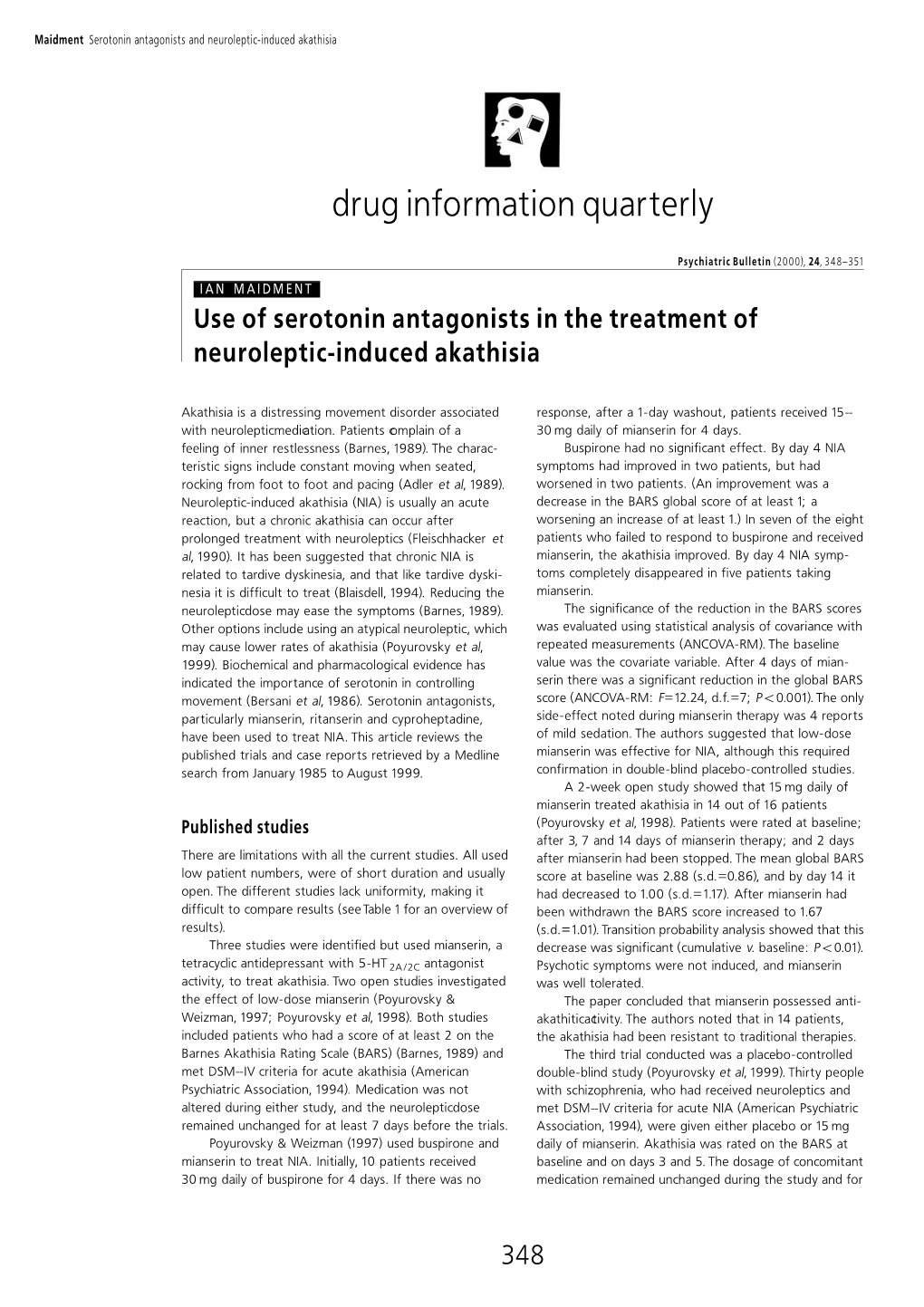 Drug Information Quarterly