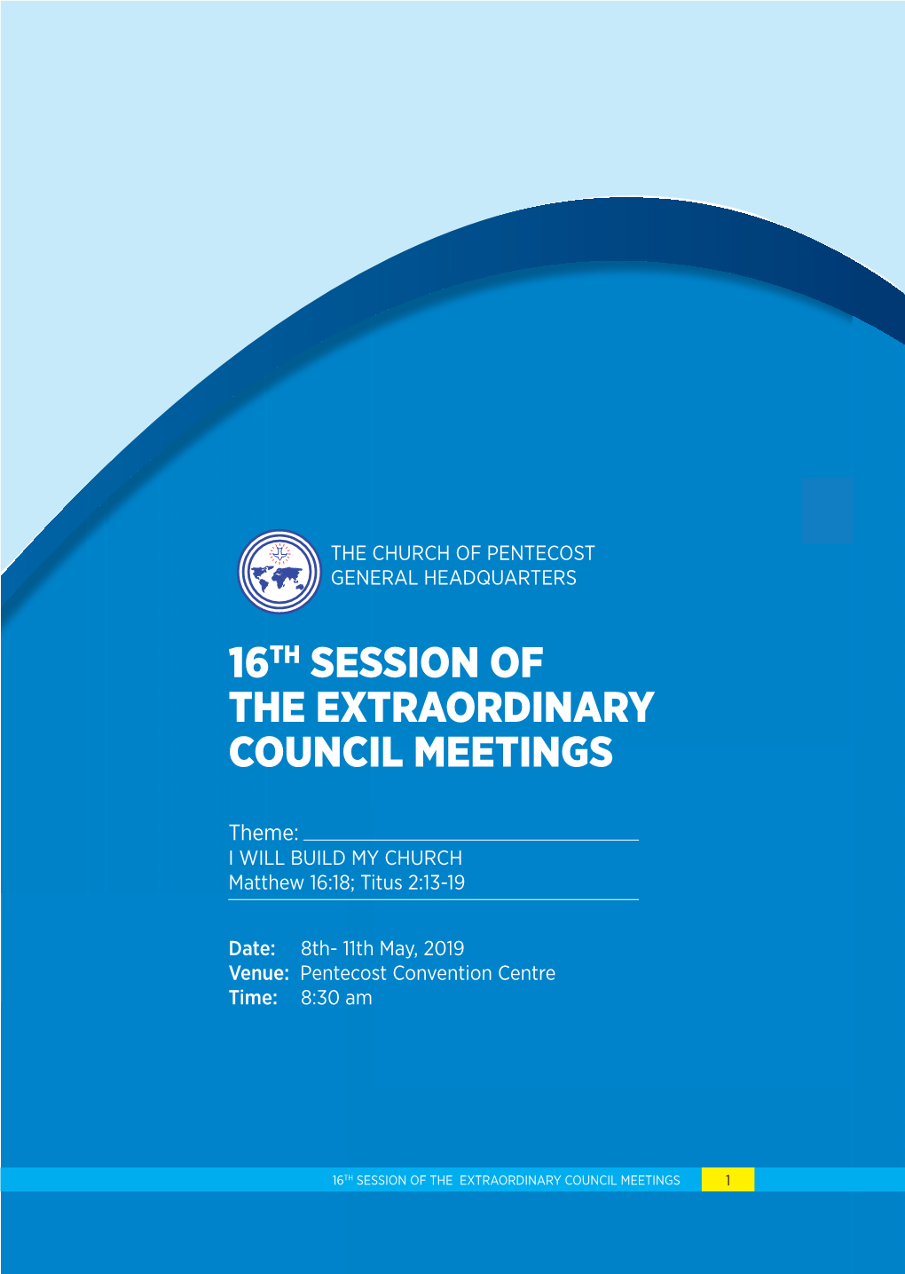 COP 16Th Session of the Extraordinary Council Meetings