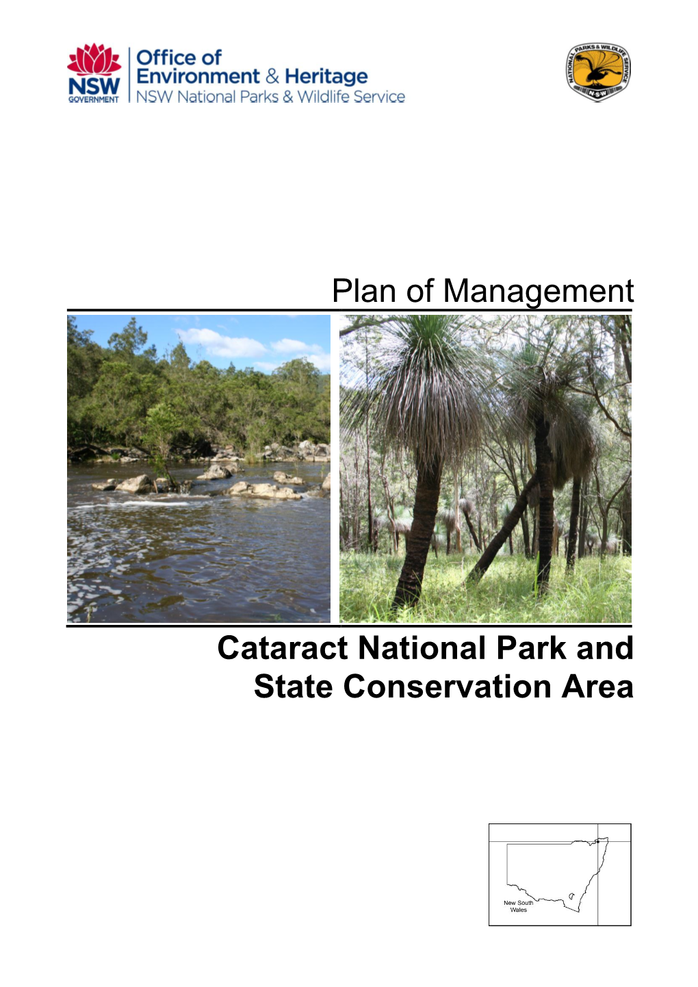 Cataract National Park and State Conservation Area Plan Of