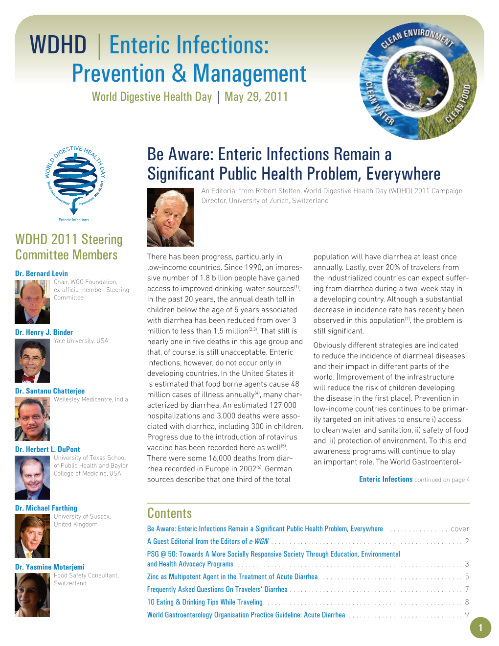 Enteric Infections: Prevention & Management WDHD |