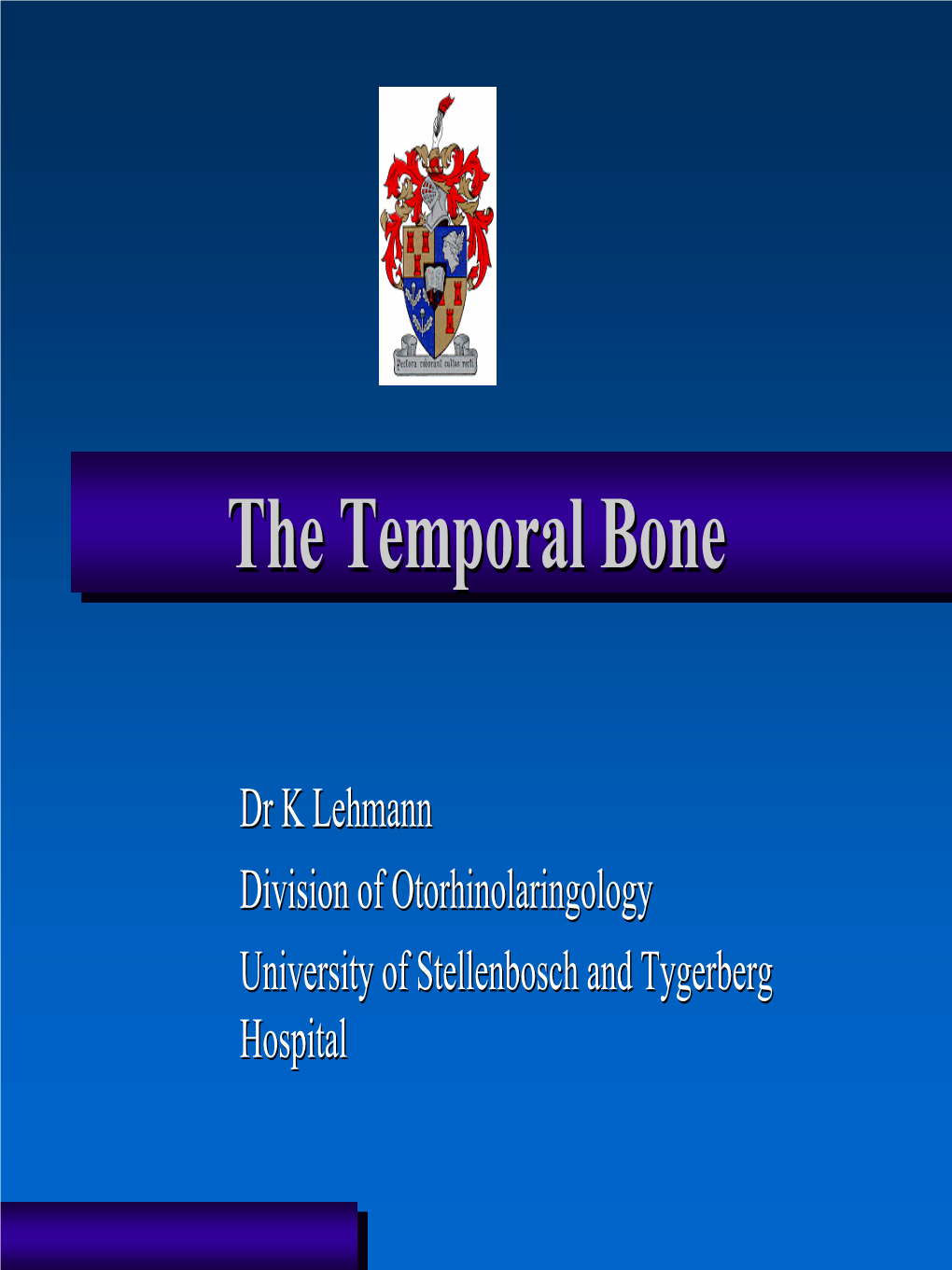 The Temporal Bone