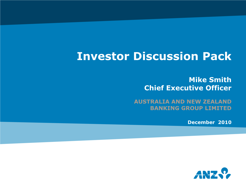 Investor Discussion Pack