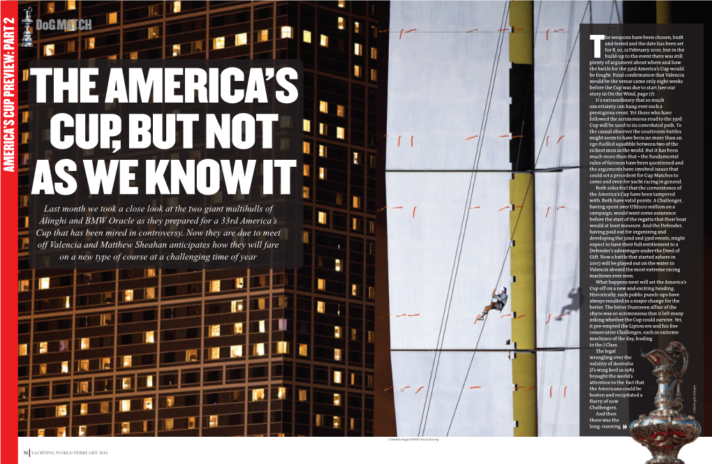 AMERICA's CUP Preview