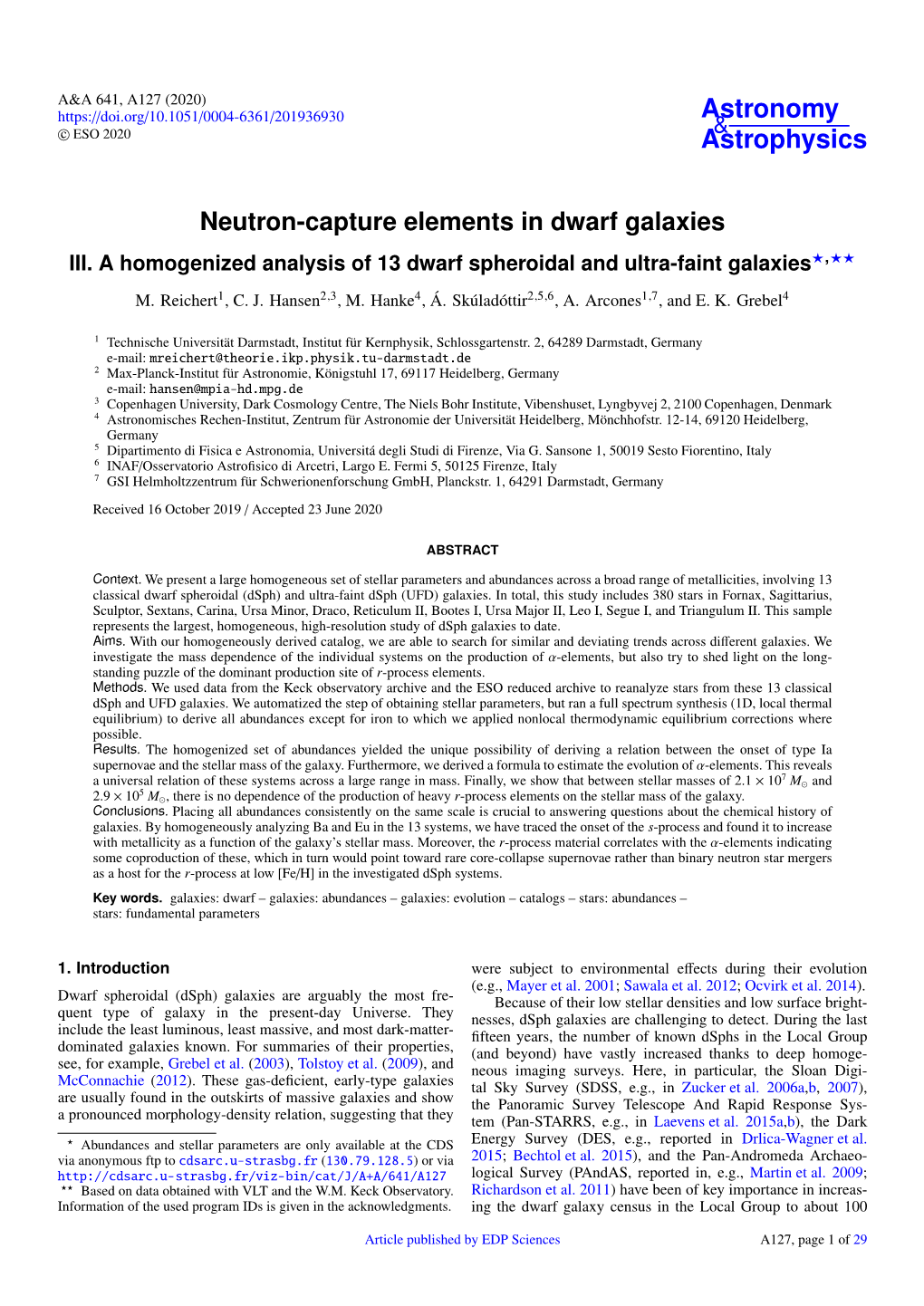 III. a Homogenized Analysis of 13 Dwarf Spheroidal and Ultra-Faint Galaxies?,??