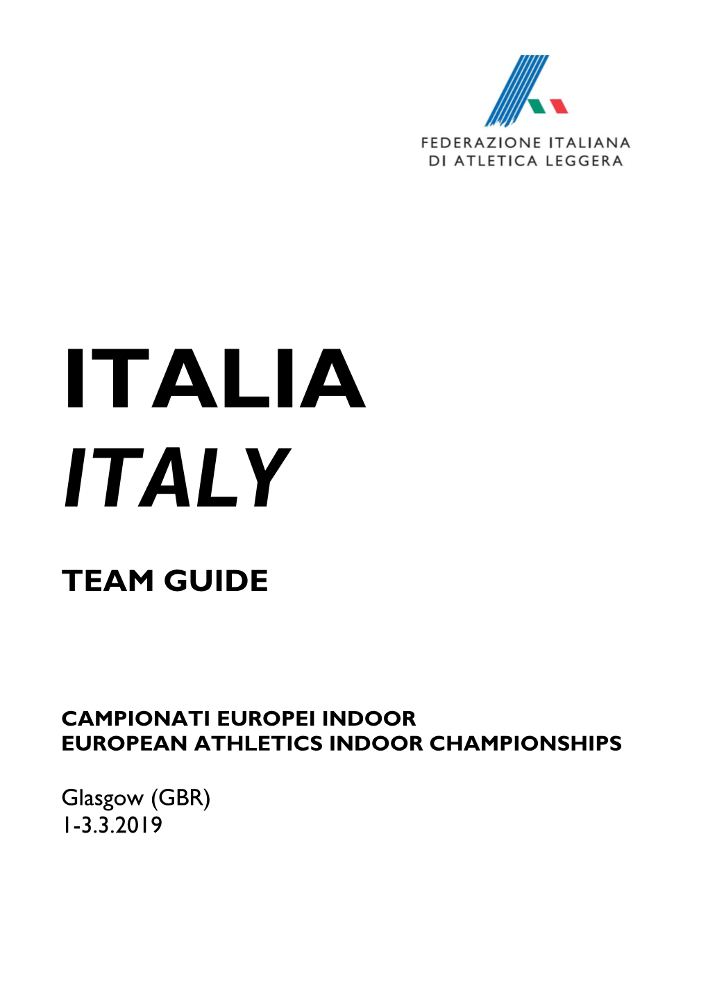 Le Schede Della Squadra Italiana (Pdf)