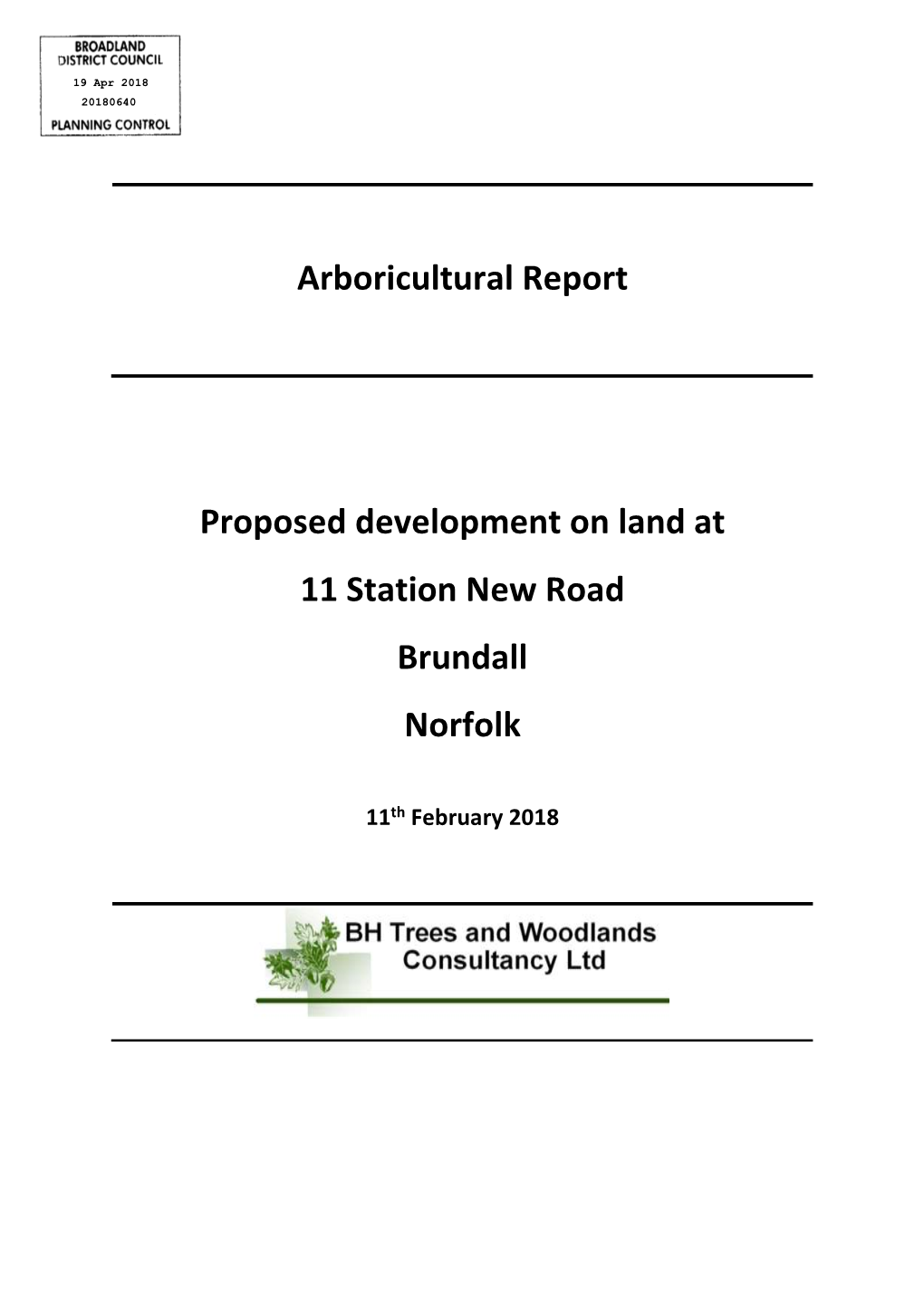 Proposed Development on Land at 11 Station New Road Brundall Norfolk