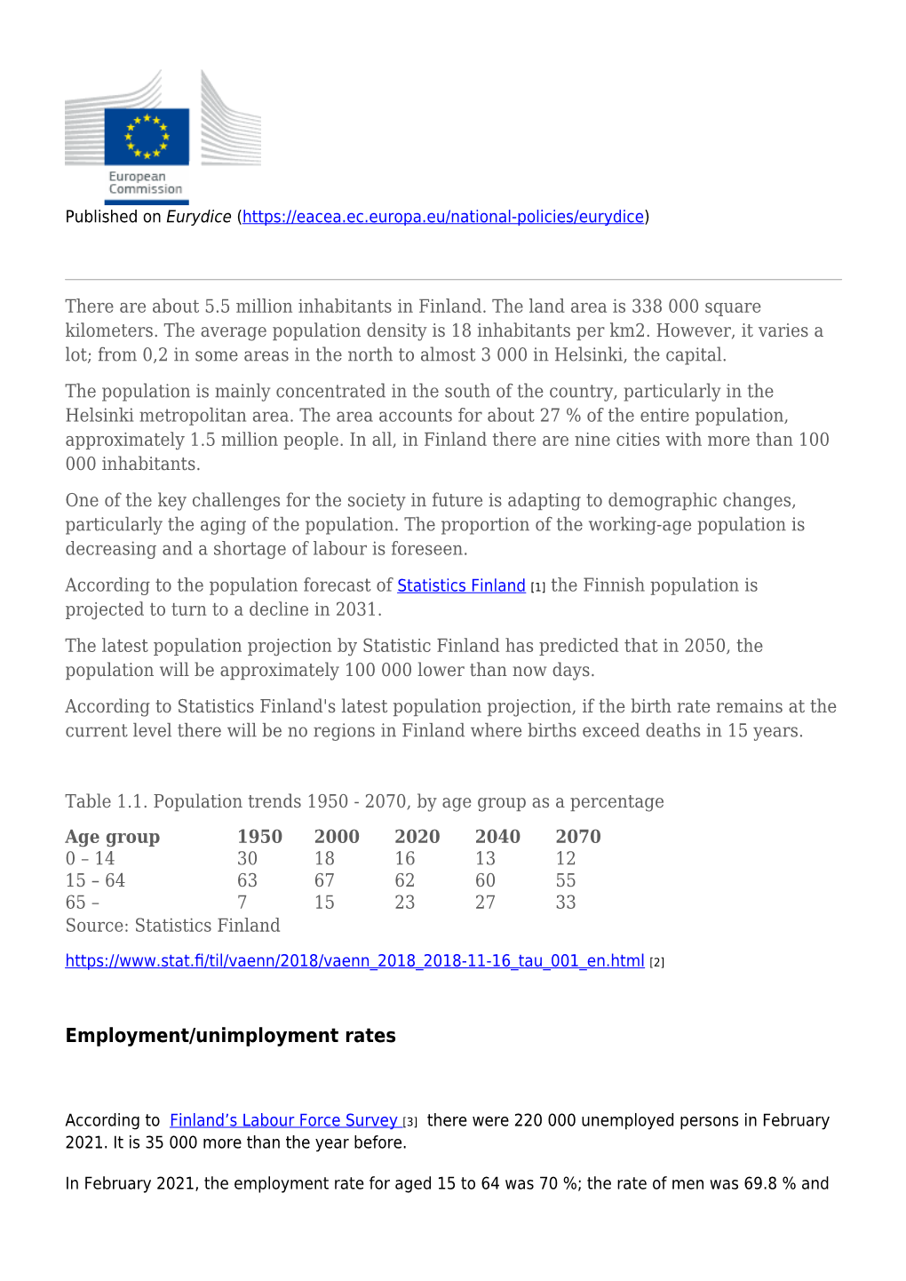 Population: Demographic Situation, Languages and Religions