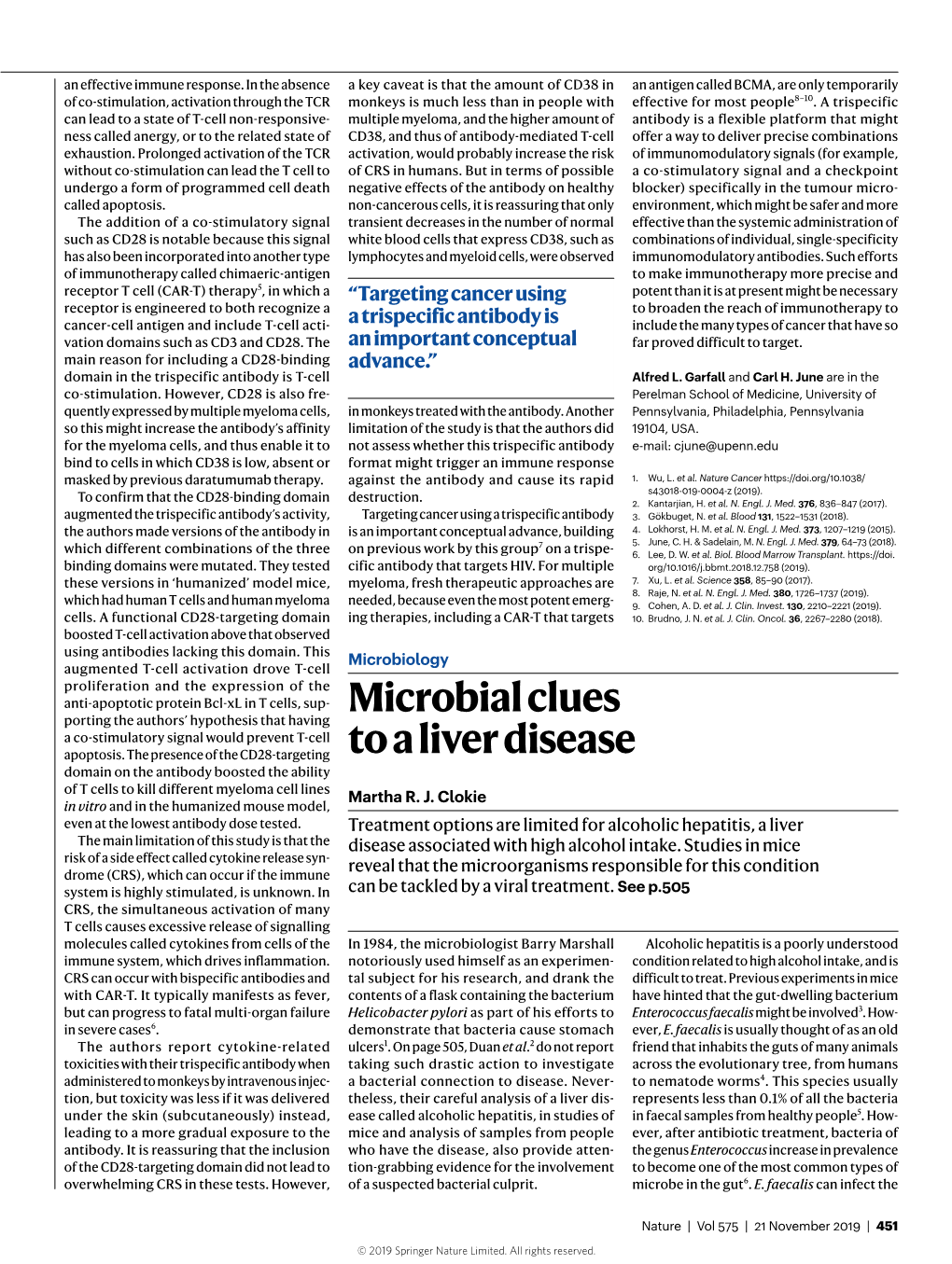 Microbial Clues to a Liver Disease