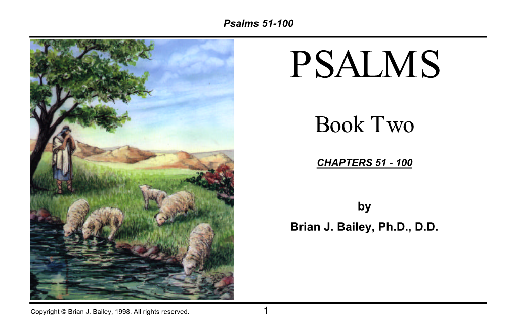 Psalms 51-100 PSALMS