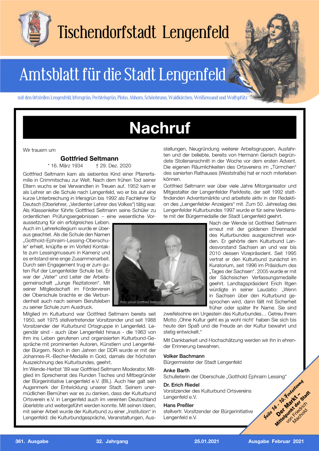 Lengenfelder Amtsblatt Februar 2021
