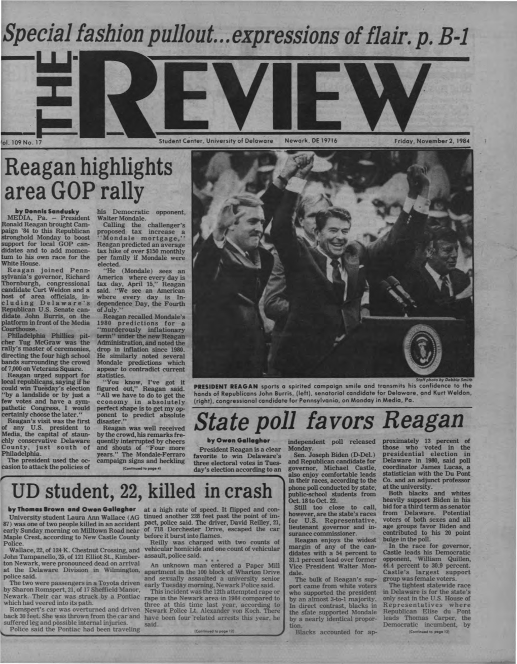 Reagan. Highlights Area GOP Rally