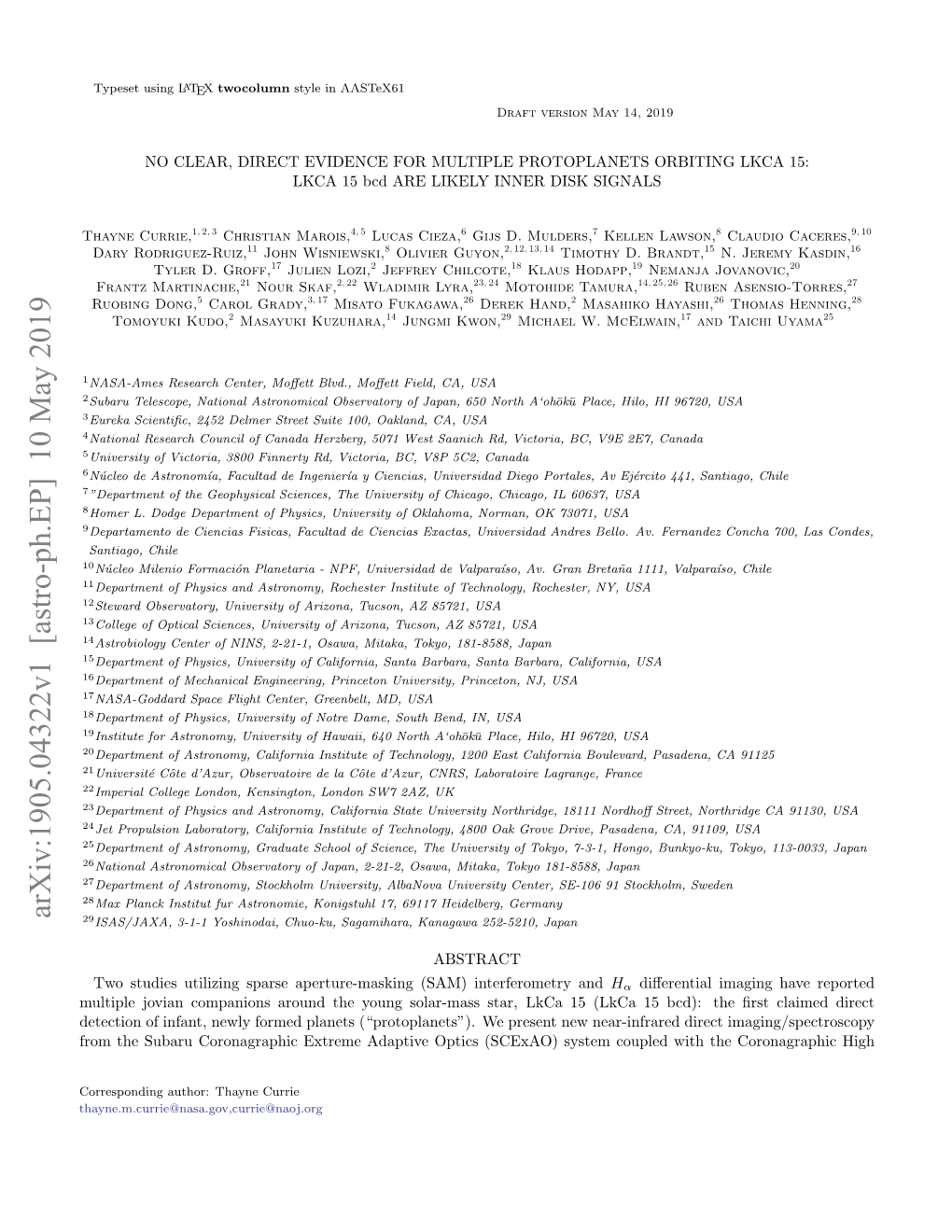 NO CLEAR, DIRECT EVIDENCE for MULTIPLE PROTOPLANETS ORBITING LKCA 15: LKCA 15 Bcd ARE LIKELY INNER DISK SIGNALS