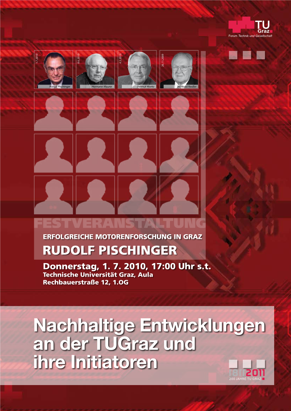 Erfolgreiche Motorenforschung in Graz Rudolf Pischinger Donnerstag, 1