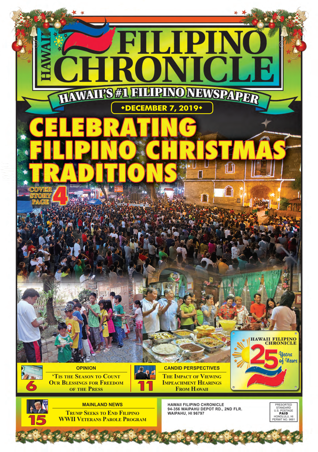 December 7, 2019  Hawaii Filipino Chronicle  1