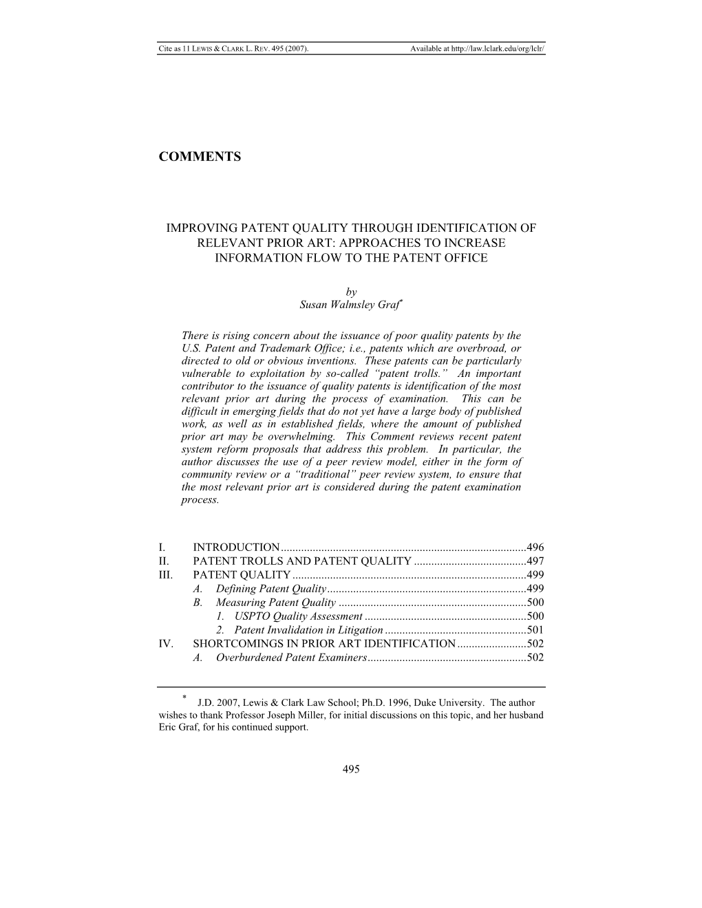 Improving Patent Quality Through Identification of Relevant Prior Art: Approaches to Increase Information Flow to the Patent Office