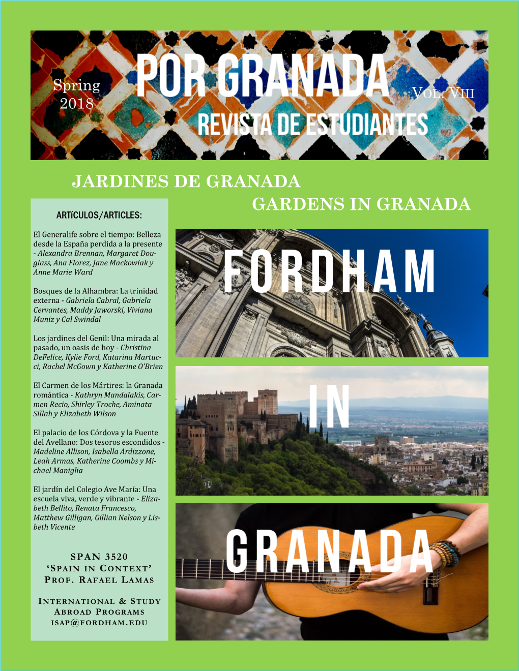 Gardens in Granada Jardines De Granada