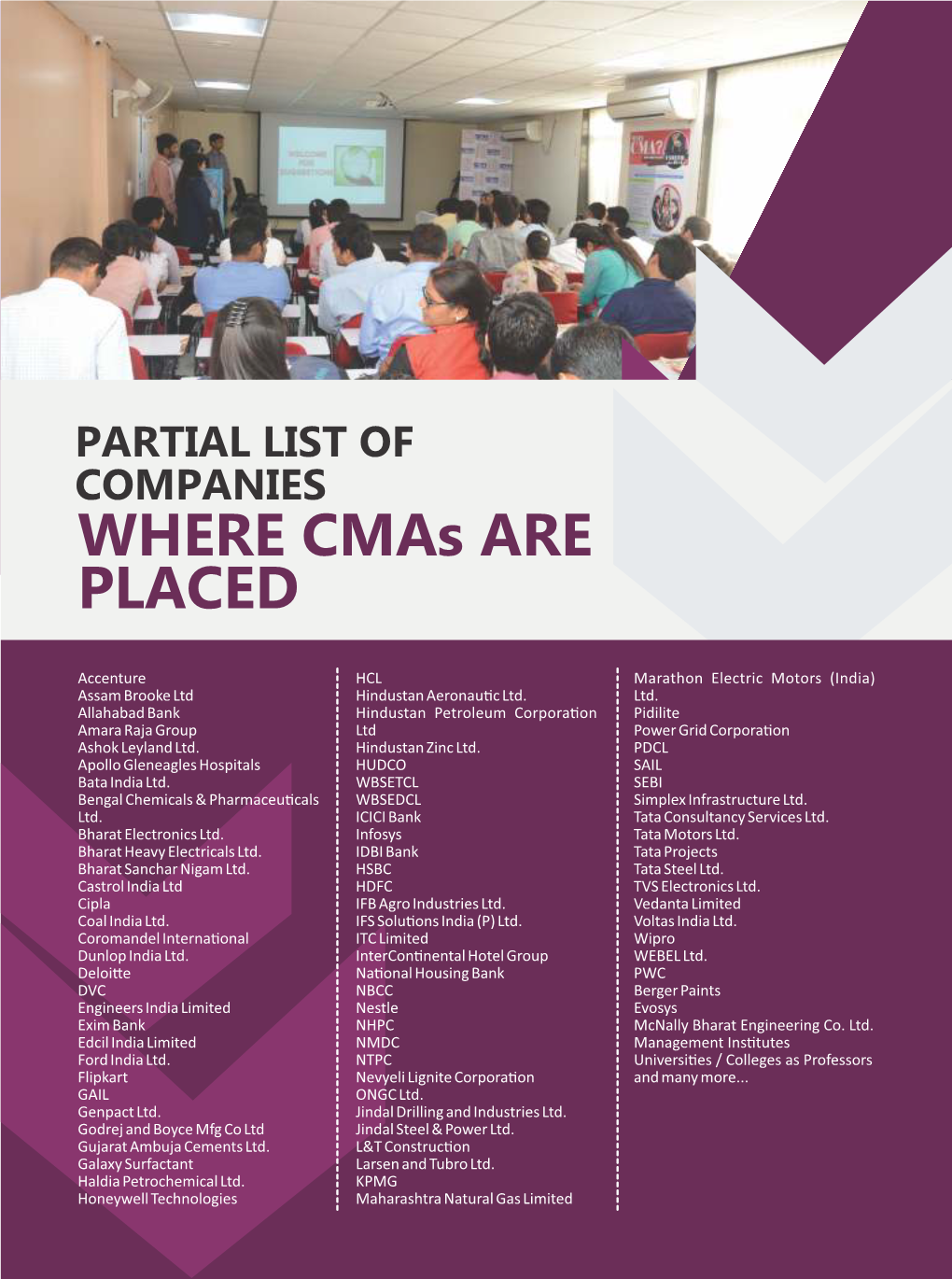WHERE Cmas ARE PLACED
