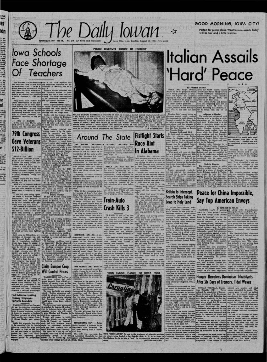 Daily Iowan (Iowa City, Iowa), 1946-08-11