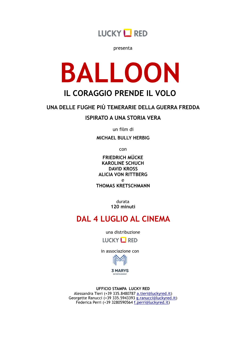 Il Coraggio Prende Il Volo Dal 4 Luglio Al Cinema