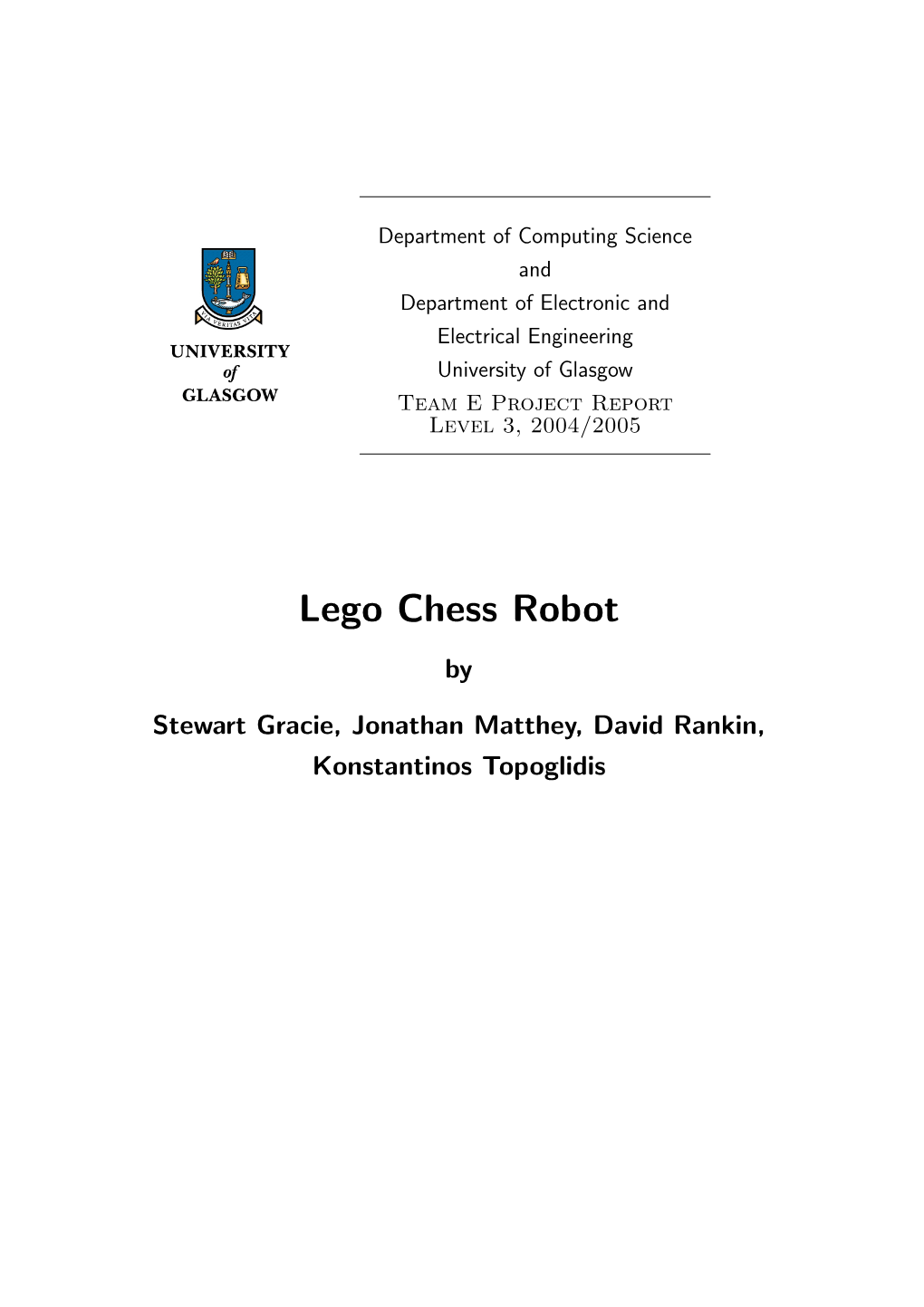 Lego Chess Robot