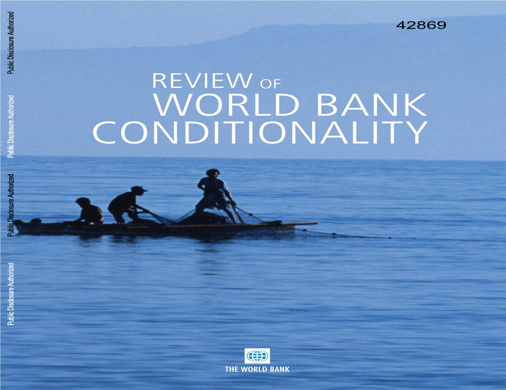 Review of World Bank Conditionality