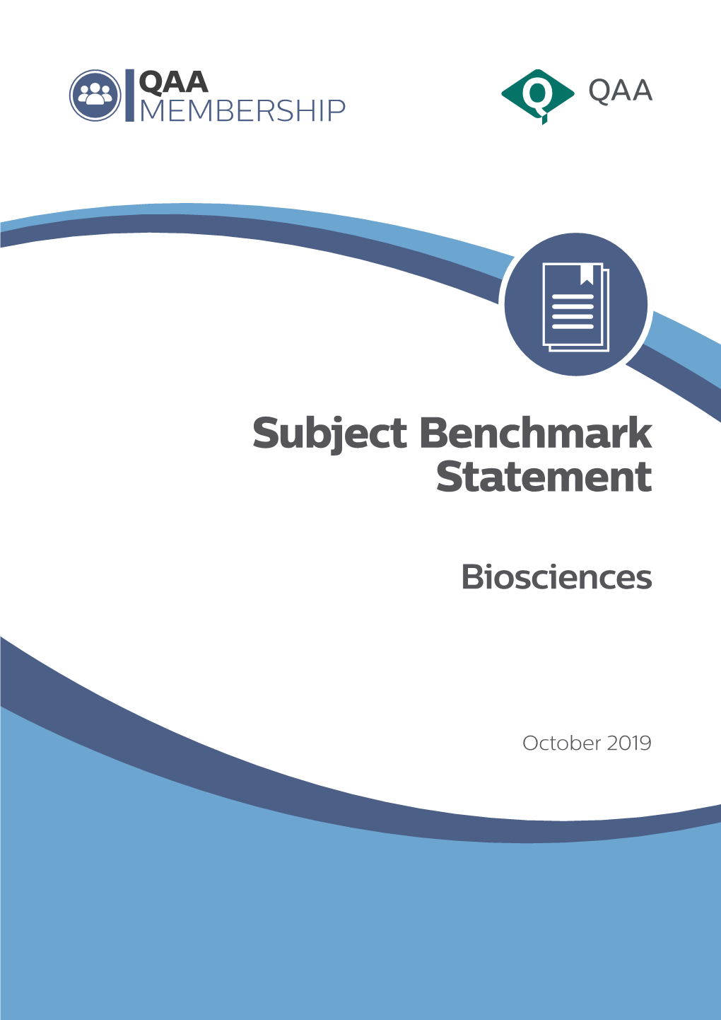 QAA Subject Benchmark Statement Biosciences