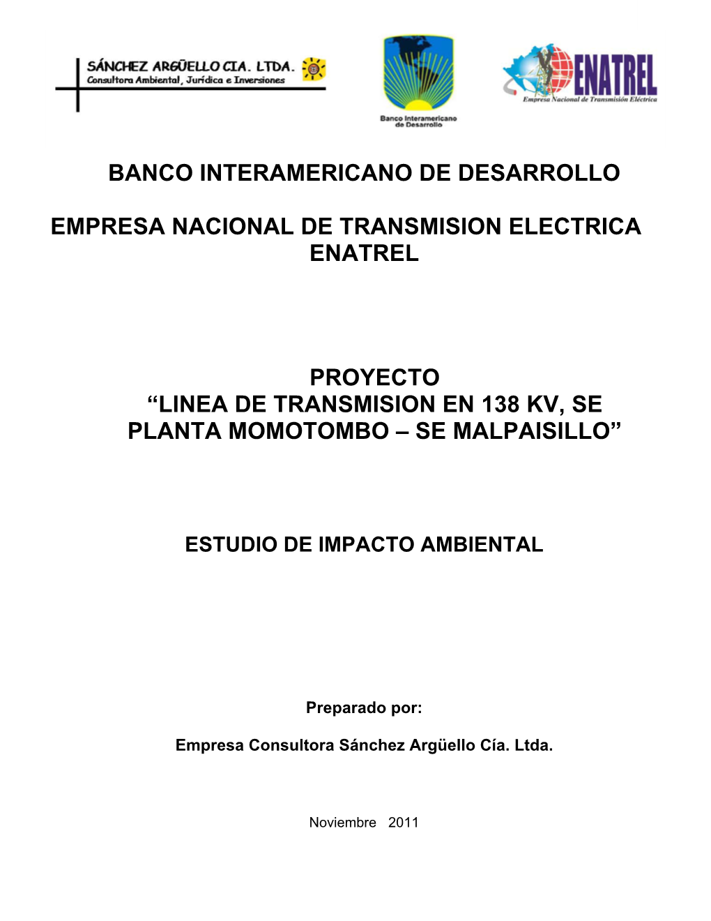 Línea De Transmisión Malpaisillo – Momotombo