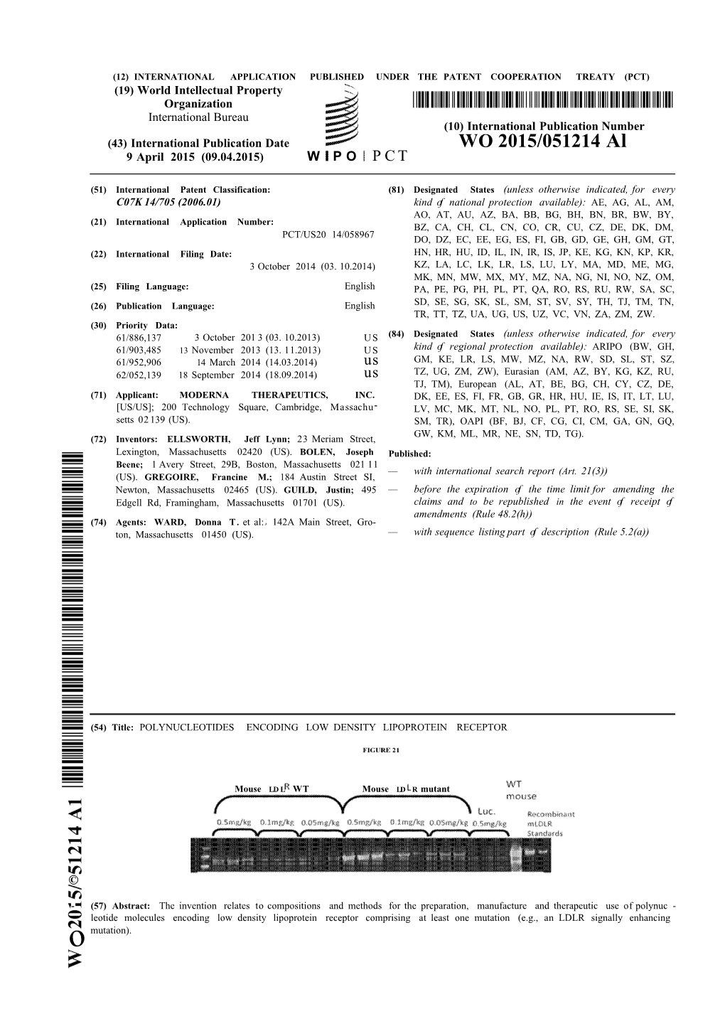 WO 2015/051214 Al 9 April 2015 (09.04.2015) W P O P C T