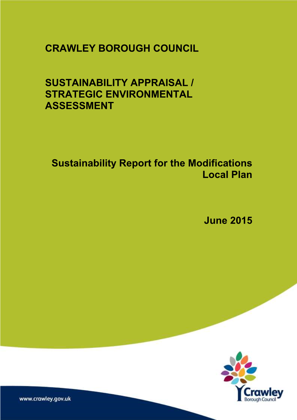 Lp003a Sustainability Report Mods Consultation June 2015 (PDF, 2.54