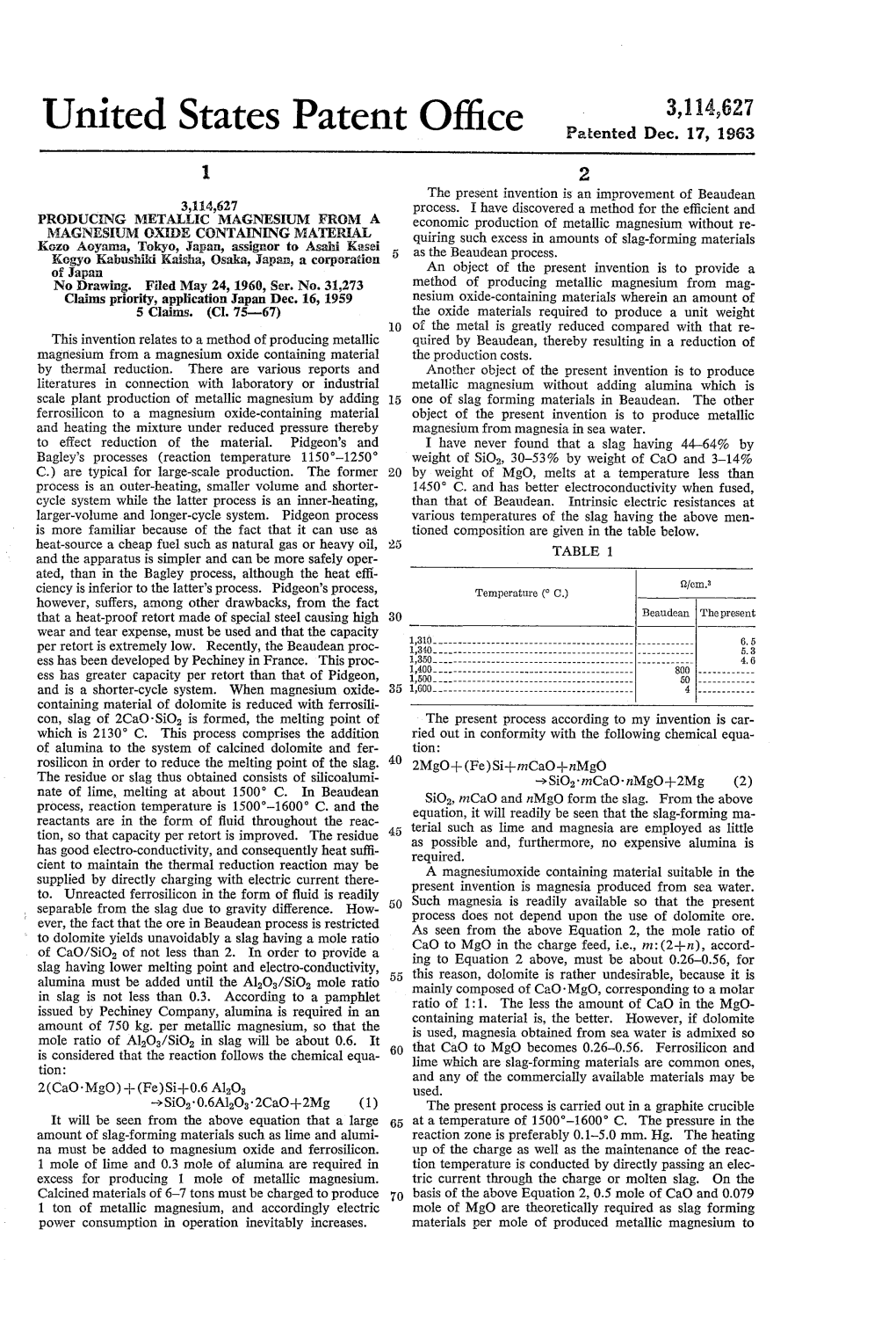 United States Patent O??Ce Patented Dec