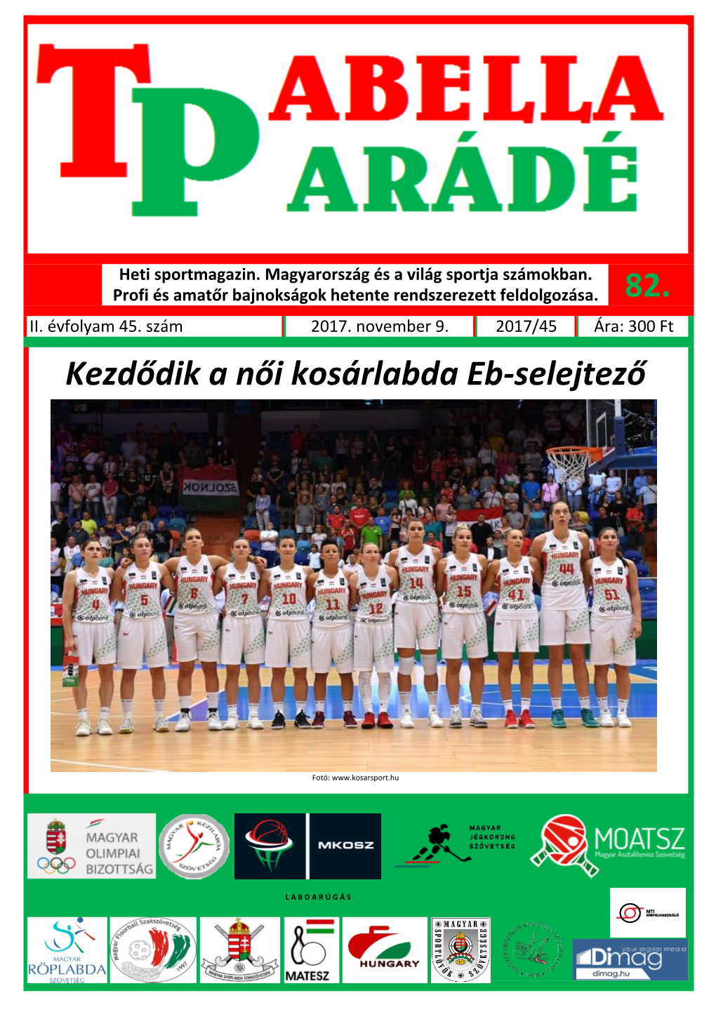 Tabellaparádé - Hetente Megjelenő Sportmagazin