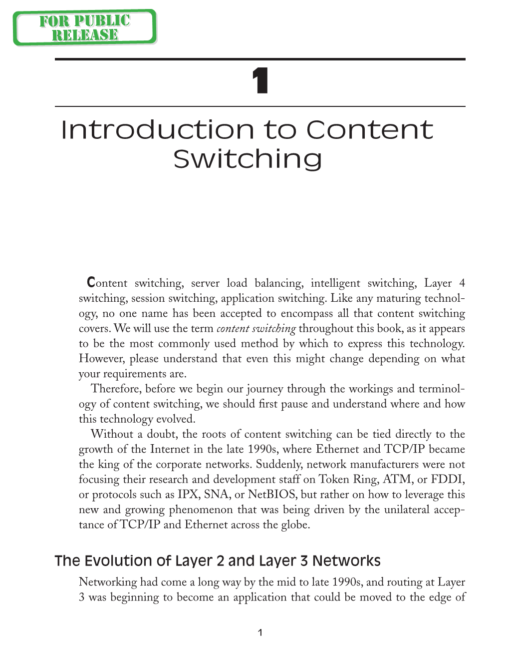 Introduction to Content Switching