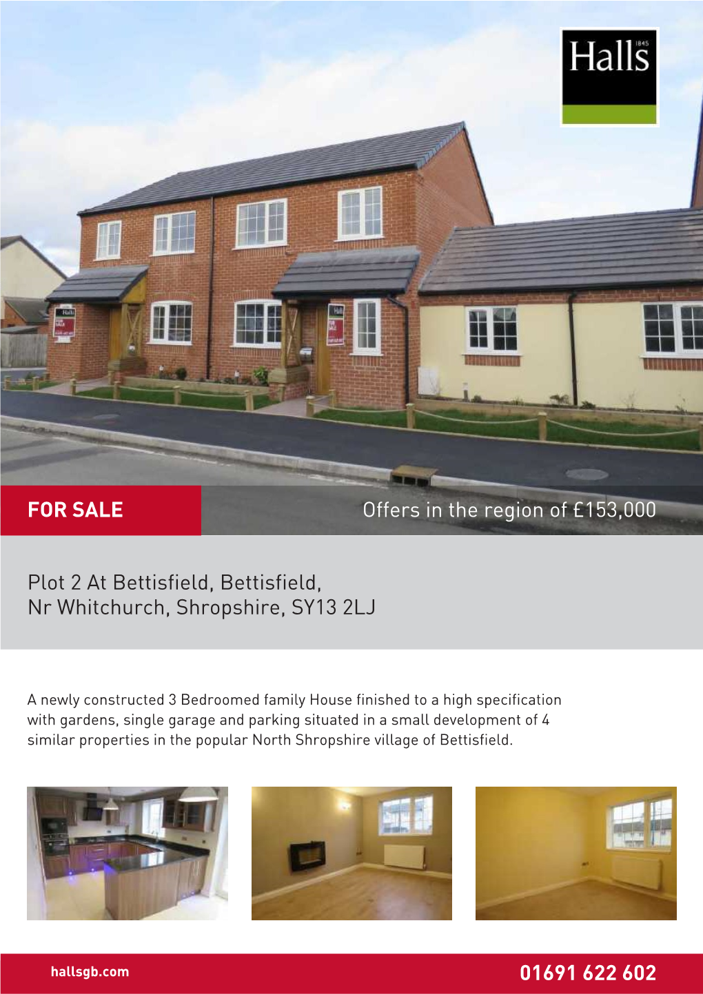 Plot 2 at Bettisfield, Bettisfield, Nr Whitchurch, Shropshire, SY13 2LJ