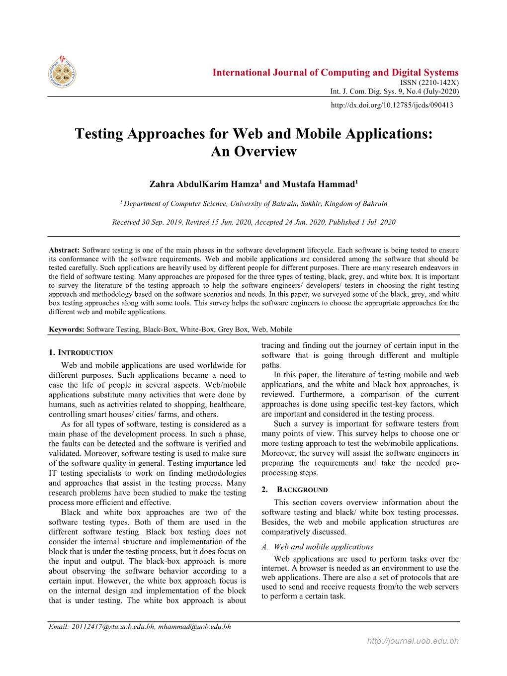 Testing Approaches for Web and Mobile Applications: an Overview