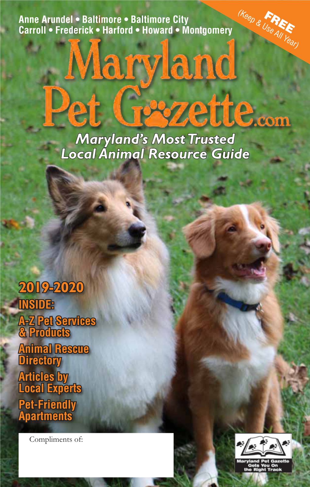 2019-2020 Maryland's Most Trusted Local Animal Resource Guide
