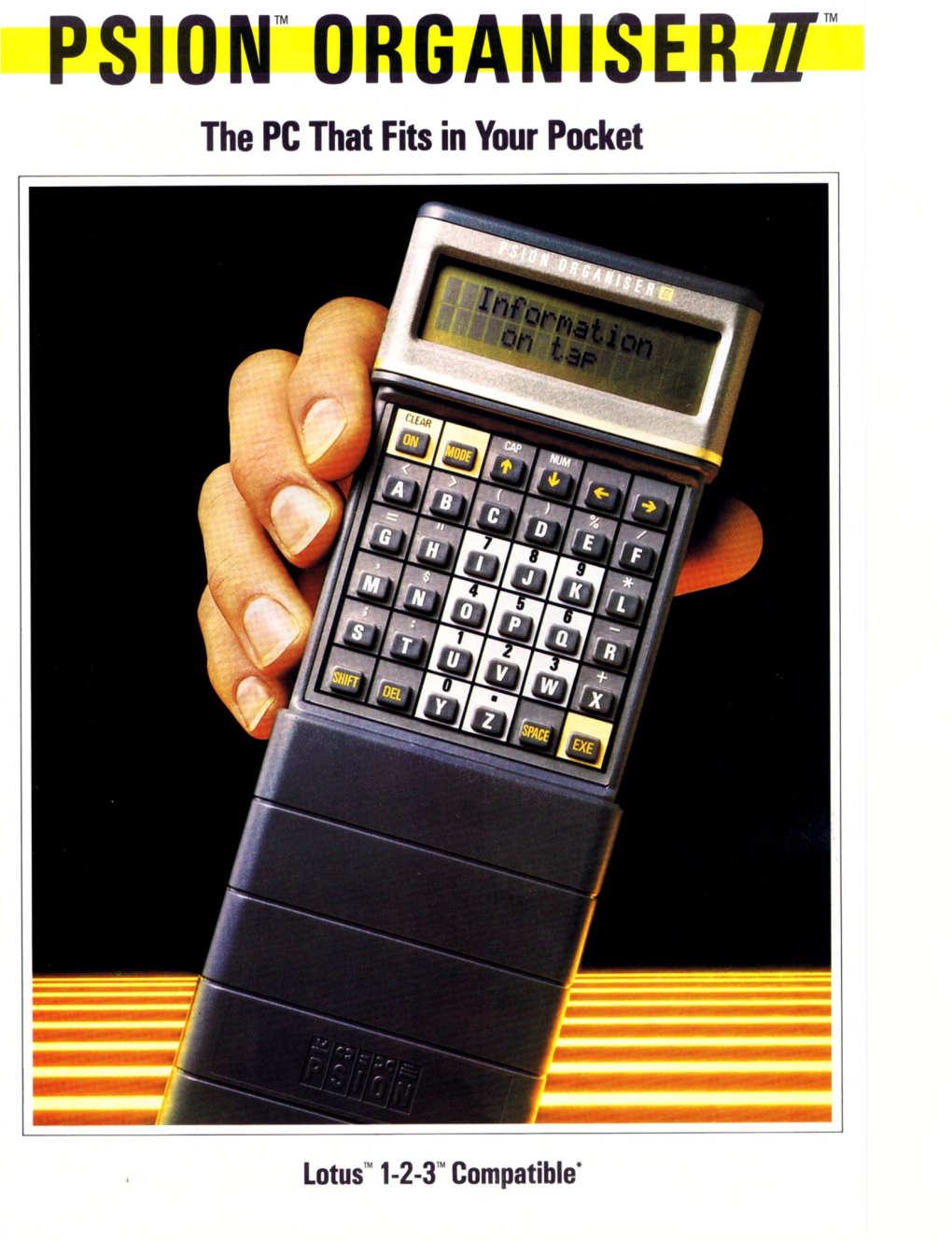 Psion Organiser II Has Are Those Which Are Designed to Run Software Theequiaatentoftncodiskdtioes — Tuaothumb-Sized Applications