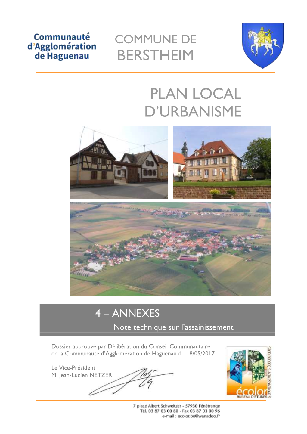 Berstheim Plan Local D'urbanisme