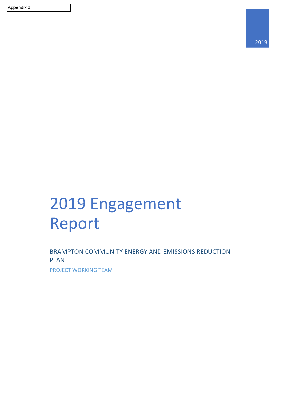 2019 Engagement Report