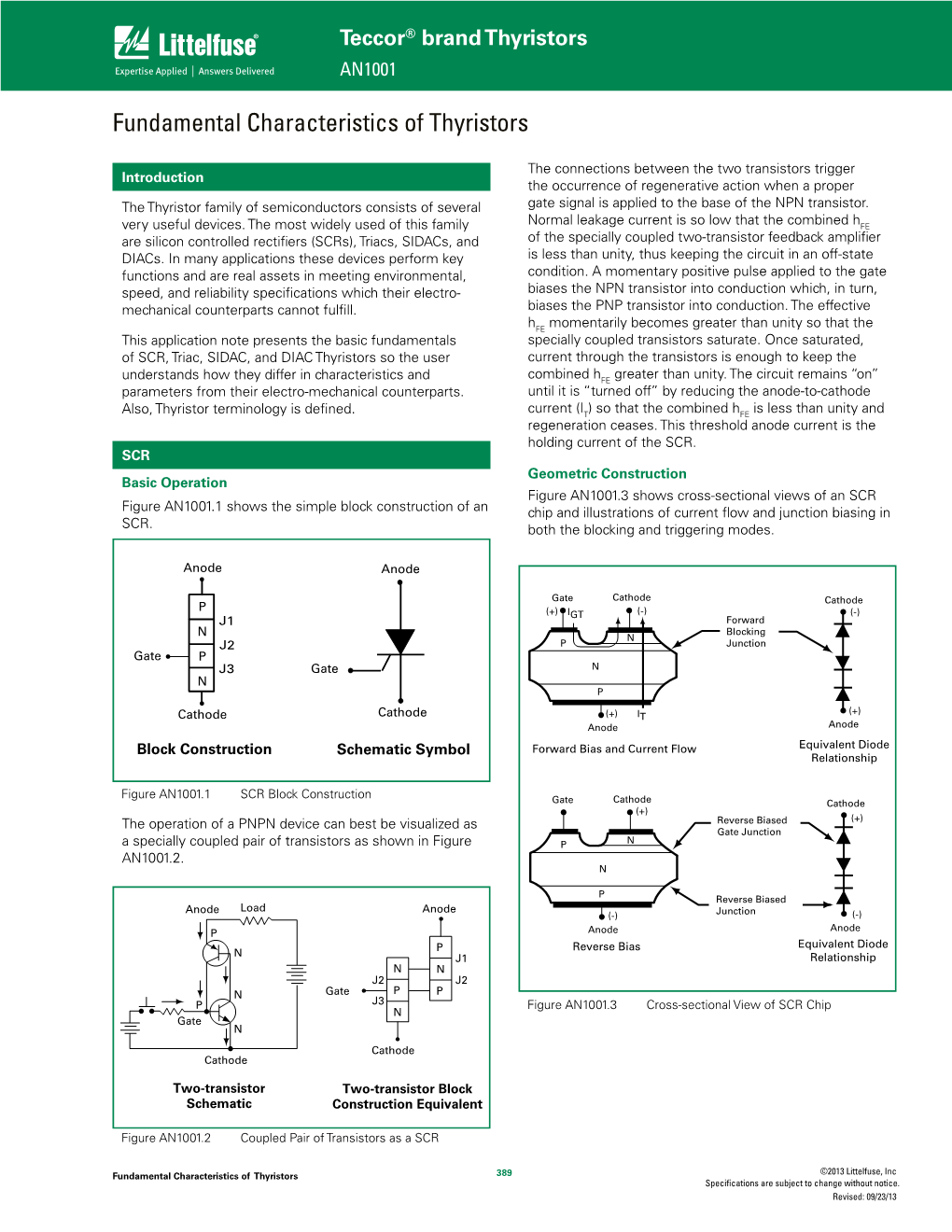 Fundamental Characteristics of Thyristors Application Note