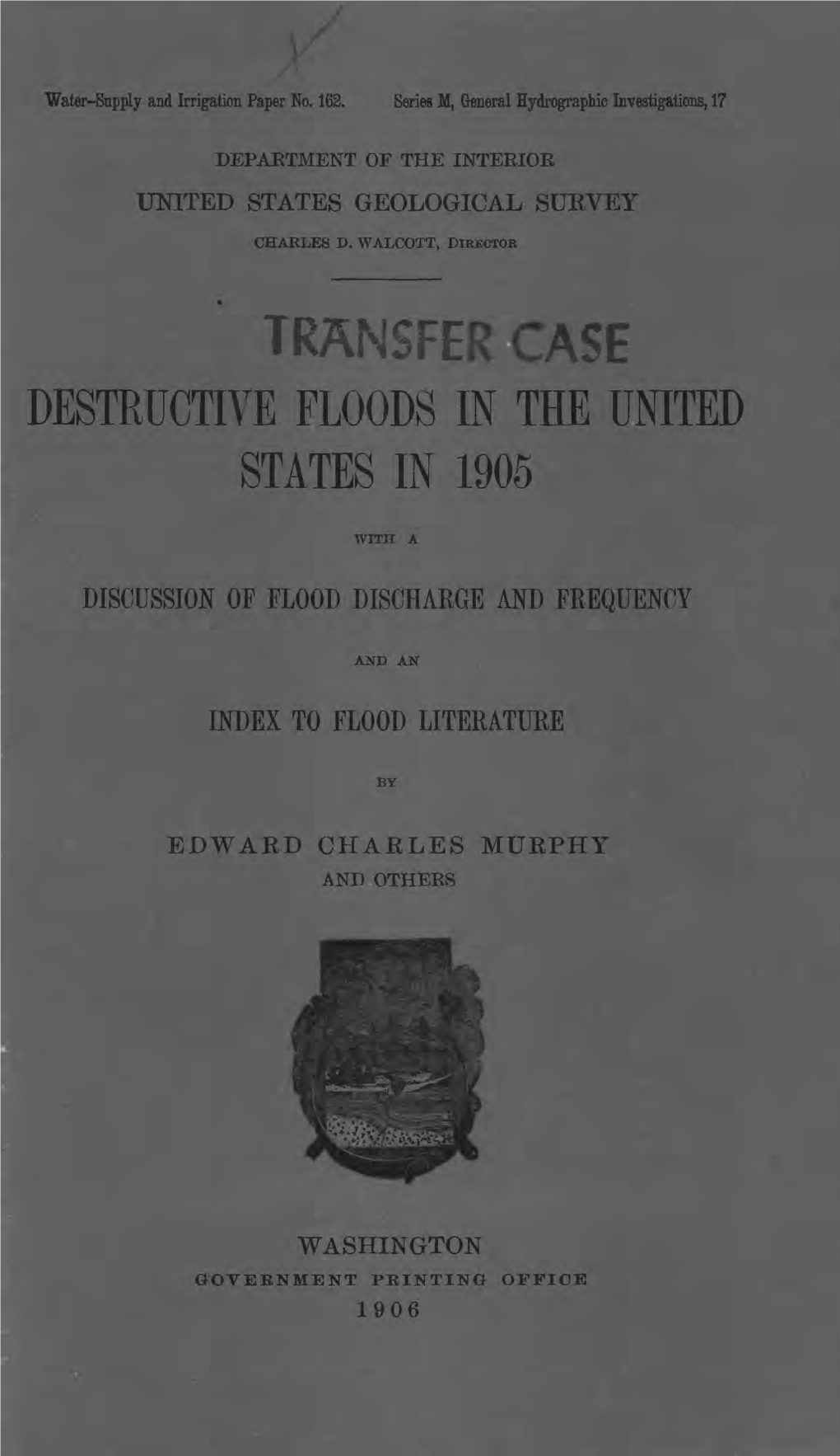 Destructive Floods in the United States in 1905