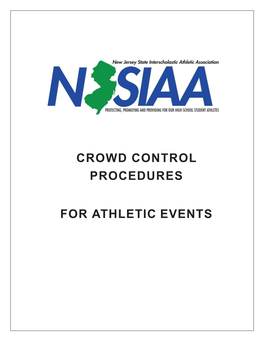 Crowd Control Procedures for Athletic Events