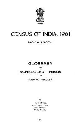 Glossary on Scheduled Tribes Of