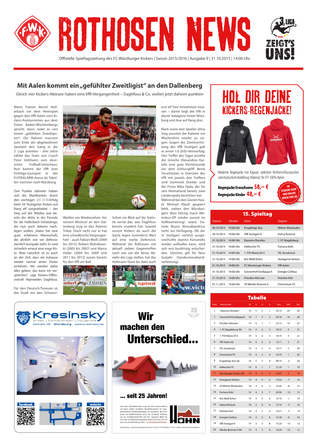 Rothosen News Ausgabe 9 / Saison 2015/16 / 3