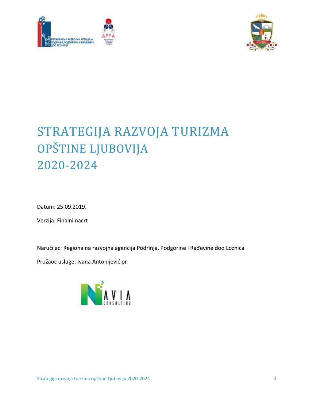 Strategija Razvoja Turizma Opštine Ljubovija 2020-2024