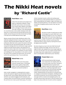 The Nikki Heat Novels by “Richard Castle”