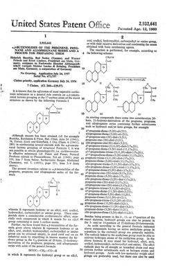 United States Patent Office Patersted Apr