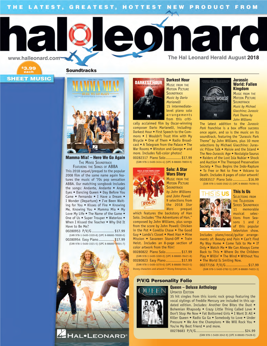 The Hal Leonard Herald August 2018