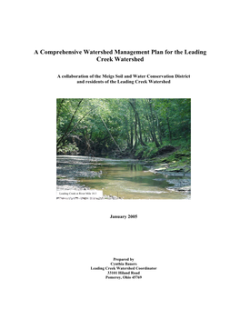 A Comprehensive Watershed Management Plan for the Leading Creek Watershed
