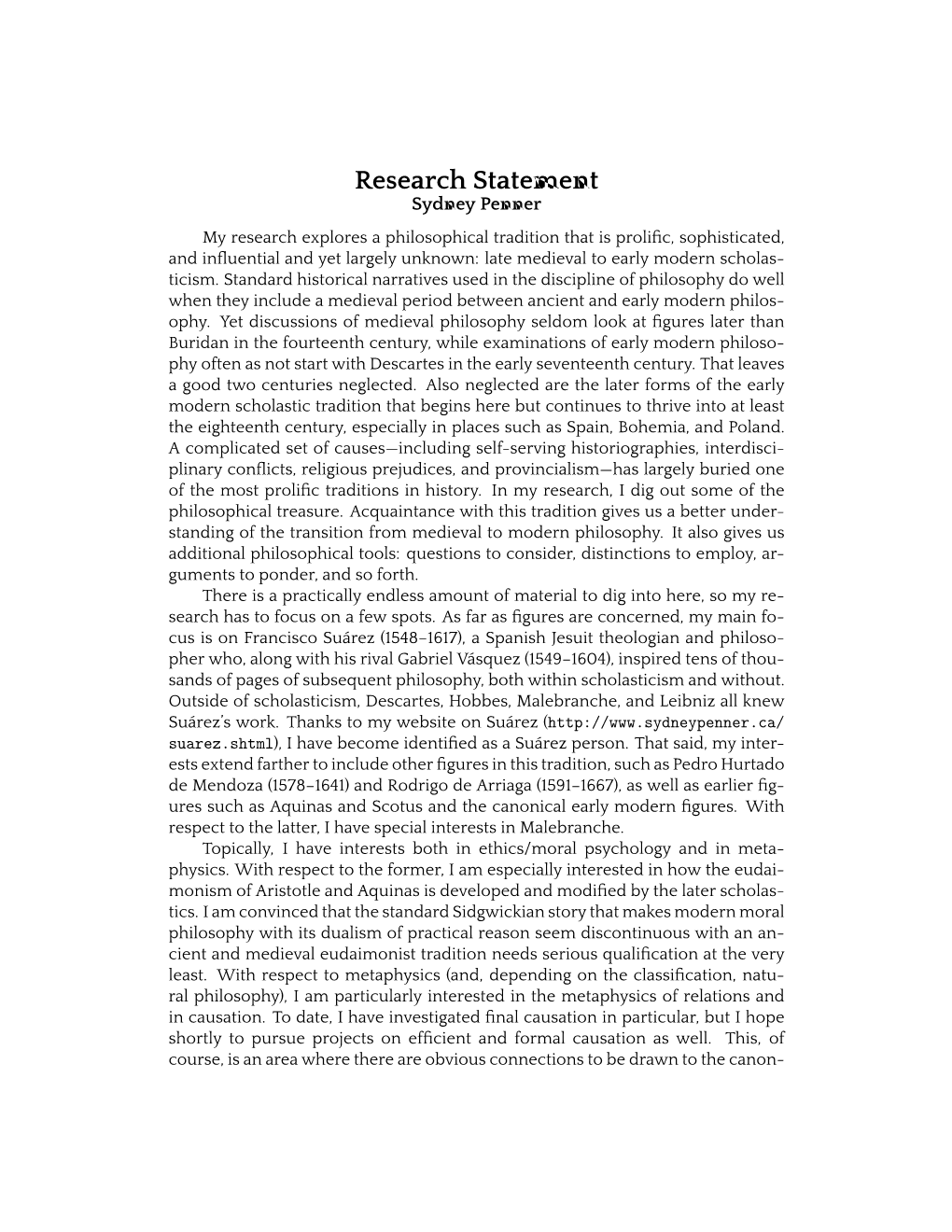 Research Statement